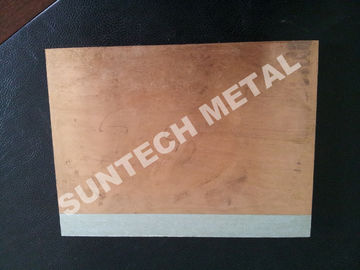 چین C1020 / A1050 Aluminum Copper Clad Plate , Explosion Cladded Plate تامین کننده