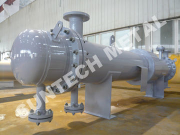 چین Connecting Cooler Shell And Tube Type Condenser  110sqm 800mm Length کارخانه